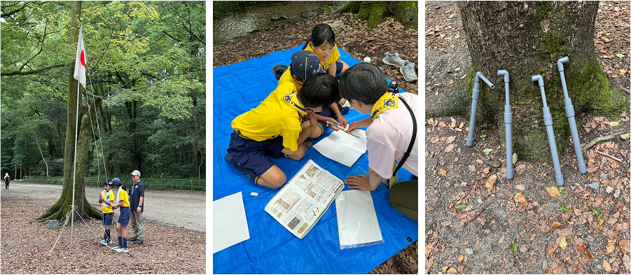 糺の森での活動